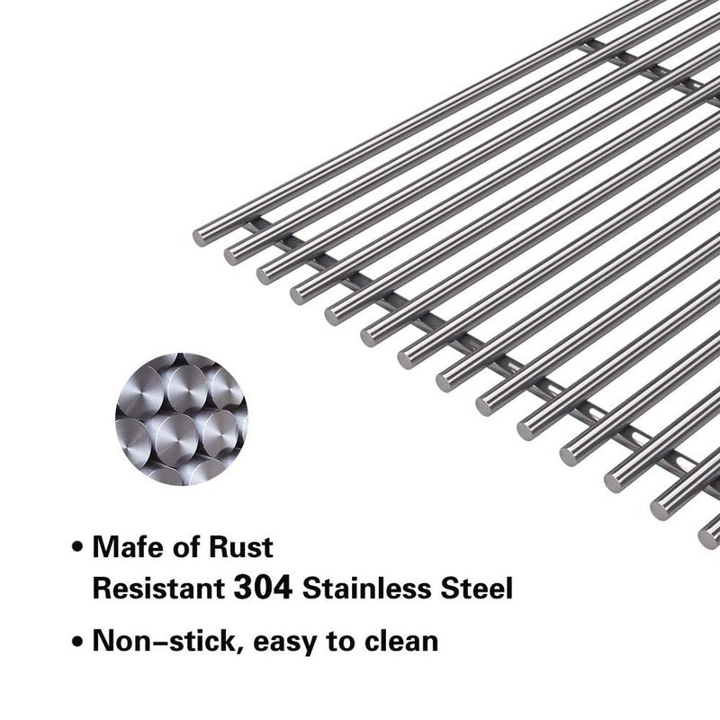 Votenli S6505A (4-Pack) 19 3/4" Stainless Steel Cooking Grid Grates Replacement for Chargriller 2121, 2123, 2222, 2828, 3001, 3030, 3725, 4000, 5050, 5252 Set of 4 - Image 4
