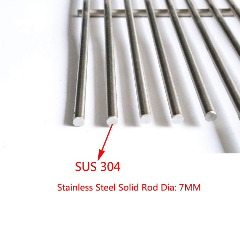 Votenli S6505A (4-Pack) 19 3/4" Stainless Steel Cooking Grid Grates Replacement for Chargriller 2121, 2123, 2222, 2828, 3001, 3030, 3725, 4000, 5050, 5252 Set of 4 - Image 2