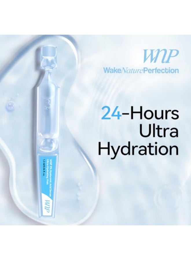 WNP serum set Ultra Hydrating Serum 3 4D Hyaluronic Acid Emergency Repair Firming OilSuspension Serum HydratingSkin RepairSingleUse Vials Skincare for Sensitiveskin 72ml - Image 3