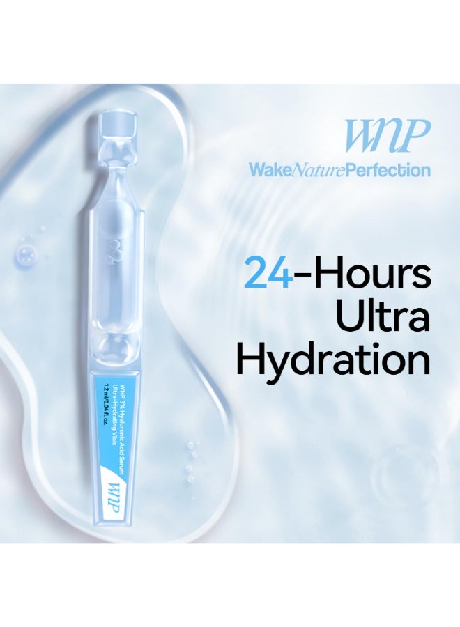 WNP serum set Ultra Hydrating Serum 3 4D Hyaluronic Acid Emergency Repair Firming OilSuspension Serum HydratingSkin RepairSingleUse Vials Skincare for Sensitiveskin 72ml - Image 4