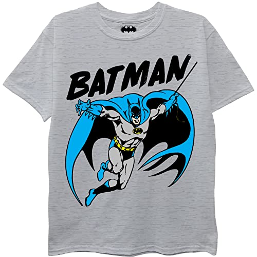 DC Comics Unisex Child Batman, Superman, Justice League 3 Pack T-Shirt Bundle Set T Shirt, Royal/Grey/Red, 6 7 US - Image 2