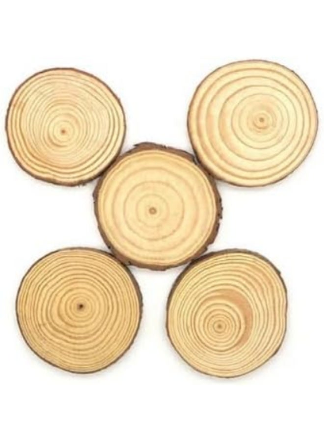 Natural wood slices for arts and crafts, diameter 2 to 4 cm, 72 pieces - Image 2