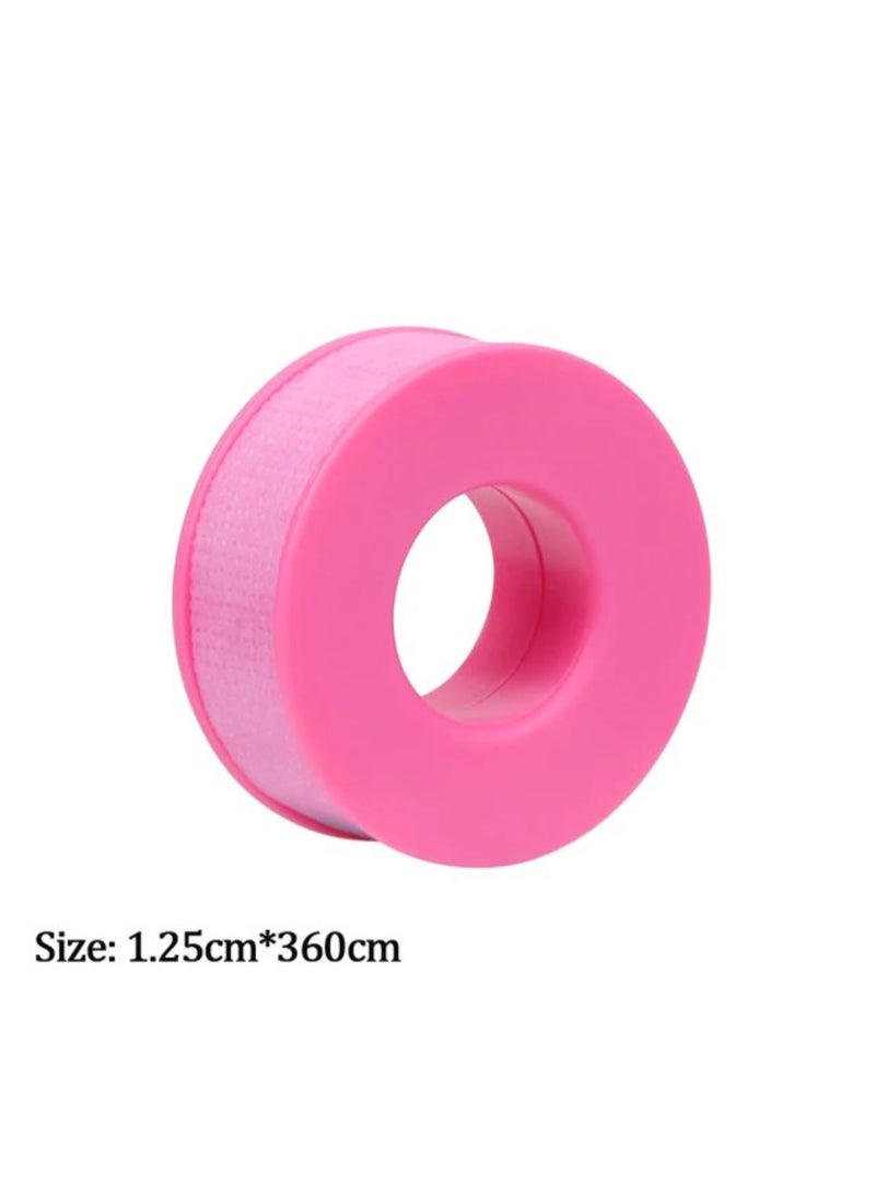IOLITE Eyelash Extension Tape Sticker Isolation With Holes Breathable Sensitive Resistant Non woven Gel Tape Patches Eye Pads Pink - Image 2