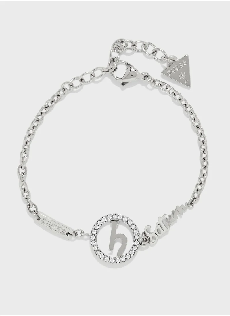 GUESS Saturn Logo Bracelet