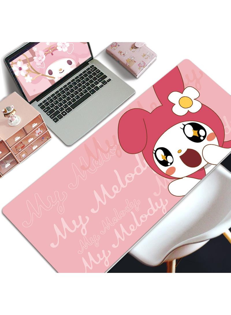 Y&D My Melody Girls Gift Gaming Mouse Pad Extended Large Mat Desk Pad Stitched Edges Mousepad Long Mouse Pad And Non-Slip Rubber Base Mice Pad 800X300X4mm - Image 1