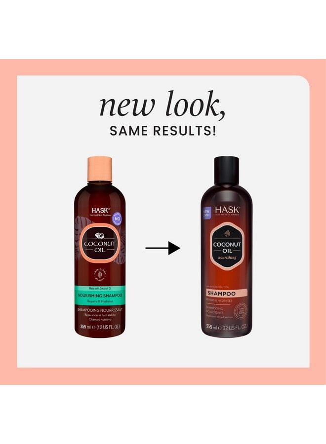 هاسك مجموعة شامبو وبلسم مغذي بجوز الهند لجميع أنواع الشعر، ألوان آمنة، خالية من الغلوتين، خالية من الكبريتات، خالية من البارابين، لم يتم الإساءة إلى الحيوانات لتصنيعها، 1 شامبو و1 بلسم - Image 2