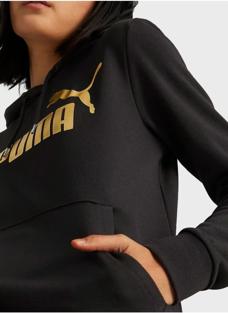 PUMA Essential Metallic Logo Hoodie