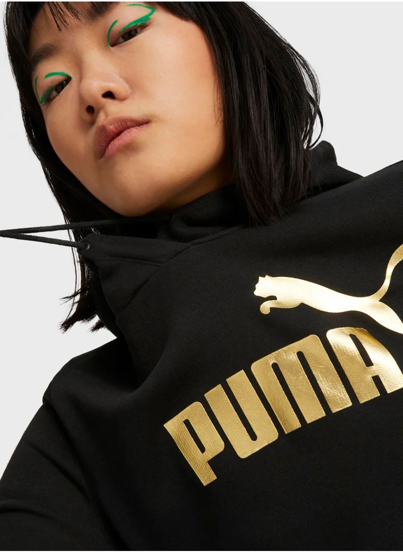 PUMA Essential Metallic Logo Hoodie
