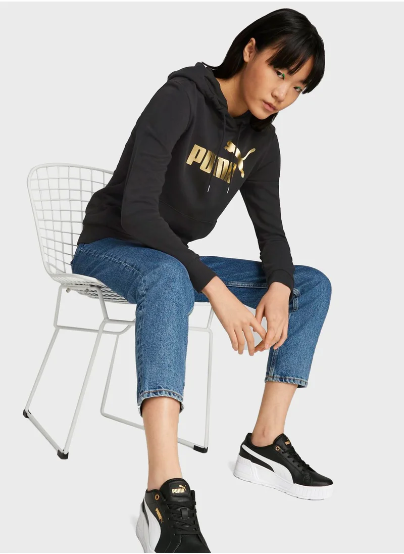 PUMA Essential Metallic Logo Hoodie
