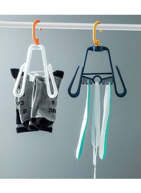 1 piece plastic rack with 4 multi-use lines for drying items to be dried outdoors in multiple colors.