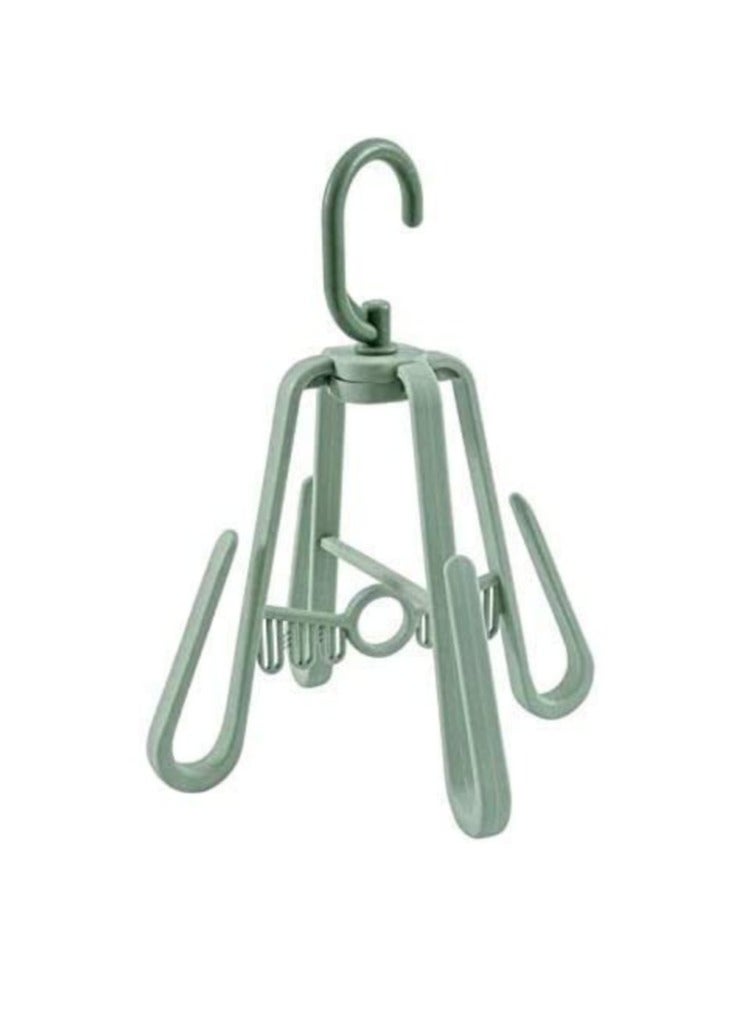 1 piece plastic rack with 4 multi-use lines for drying items to be dried outdoors in multiple colors.