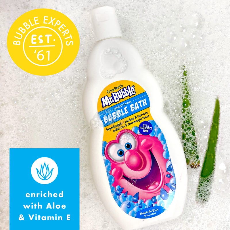 Mr. Bubble Extra Gentle Bubble Bath - Hypoallergenic, Tear Free Bubble Bath Solution Perfect for Sensitive Skin (Pack of 2 Bottles, 16 fl oz Each) - Image 3