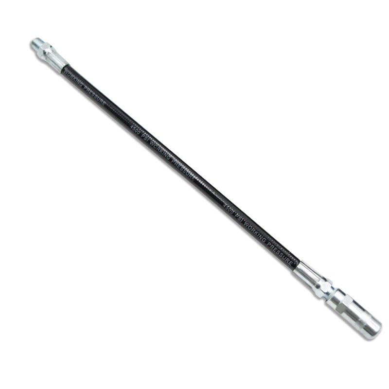 خرطوم مسدس الشحم FIXSMITH 4500 PSI 12 بوصة مرن مع موصل لمسدس الشحم اليدوي 1 عبوة