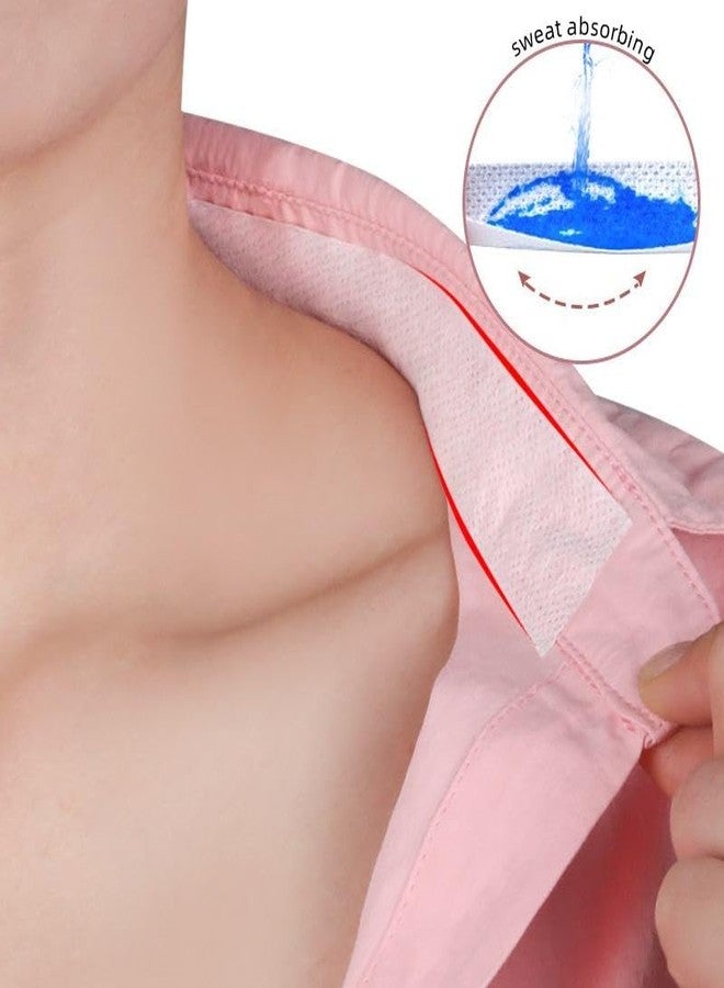 LOCANS شريط لاصق لحماية الياقة من العرق، وسادات عرق للاستخدام مرة واحدة، شريط لاصق للقمصان والقبعات، بطانة رقبة غير مرئية، شريط لاصق لحماية الياقة من العرق ومنع بقع العرق، بطانة للقمصان الرجالية والقبعات الرياضية الخارجية (عبوة من قطعتين) - Image 3