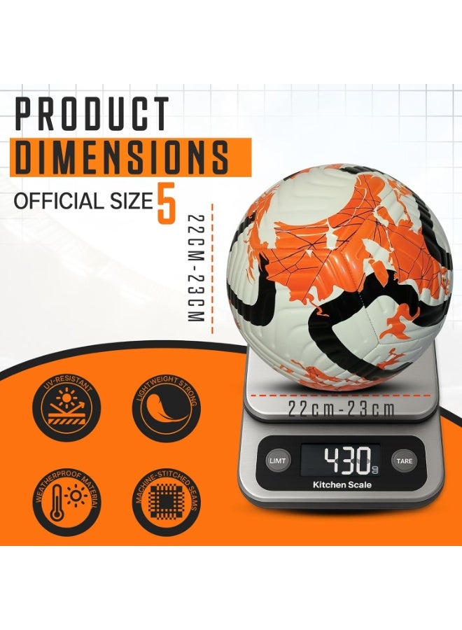 كرة قدم  2025 للأطفال مع شبكة وإبرة معدنية لتدريب كرات القدم عالية الجودة | مقاس - Image 4