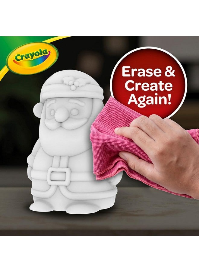 Crayola Light-Ups - Santa, Light Up Santa Toy, Reusable Coloring Toy, Glow in The Dark, Indoor Holiday Decoration, Ages 4+ - Image 5