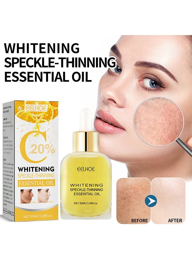 EELHOE Whitening Speckle -Thinning Essential Oil,Vitamin C Face Serum, Anti-Aging Serum for Men and Women, Face Brightening Dark Spot Remover with Hyaluronic Acid, Professional Grade Face and Eye Treatment, Vitamin C Dark Spot Corrector 30ml - Image 2
