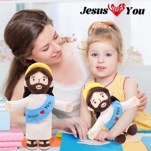 Yelakey Jesus Plush Jesus Love You Stuffed Doll Christian Religious Plushie Toy for Kids Christmas Easter Gift Decoration 13 - Image 5