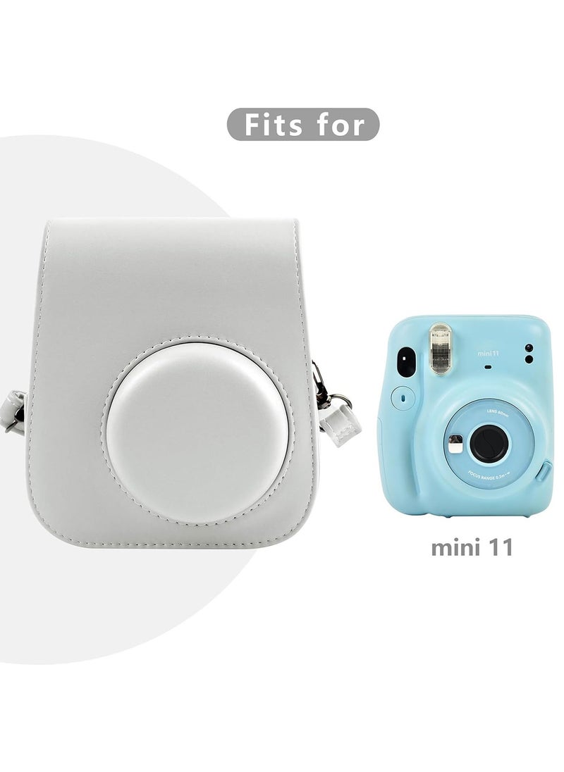 Sharpdo - Portable Instant Camera Case, Compatible with Fujifilm Instax Mini 11 Instant Camera, with Accessory Pouch and Adjustable Shoulder Strap - Image 1