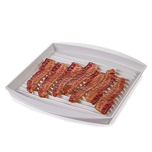 Progressive PrepSolutions Microwavable Bacon Grill, White – Nonstick, Easy-Clean Design, 1 Piece - Image 2