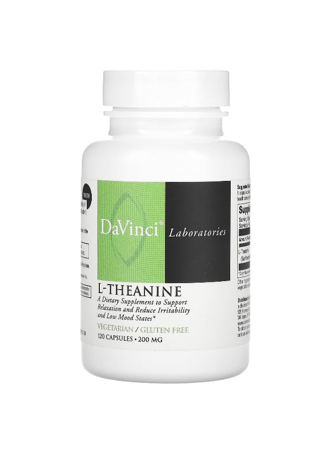 DaVinci Laboratories DaVinci Laboratories, L-Theanine, 200 mg, 120 Capsules  - Image 1