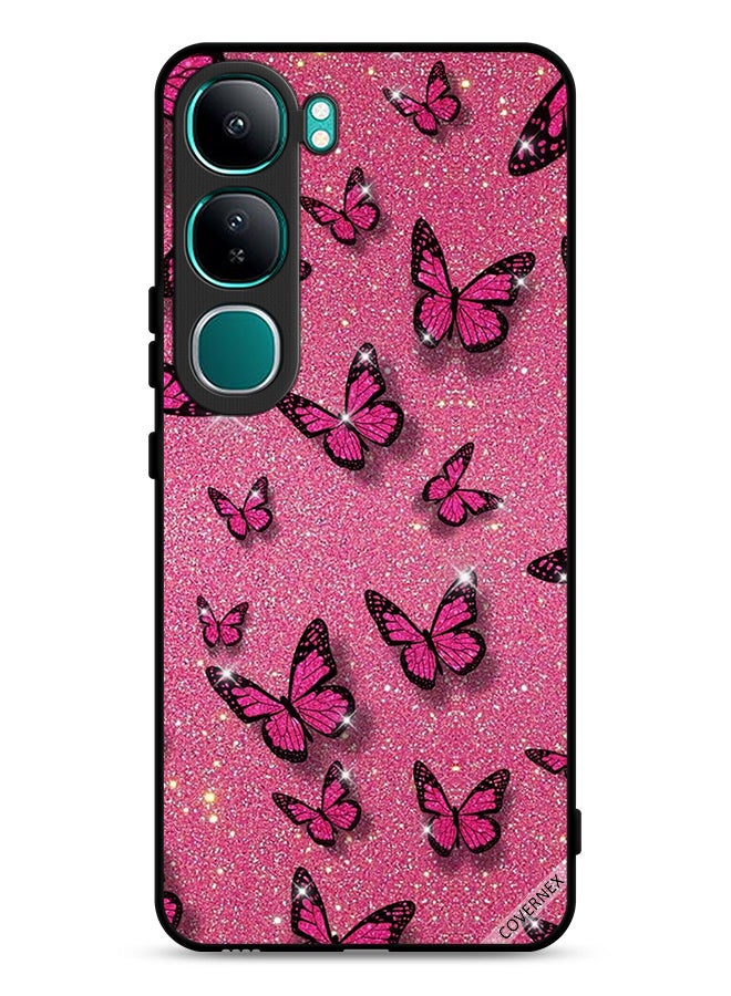 Covernex vivo Y300 5G Protective Case Cover Glitters & Butterflies - Image 1