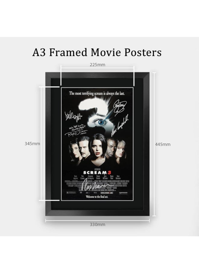 HWC Trading HWC Trading Scream 3 16 x 12 inch Framed Gifts Printed Poster Signed Autograph Picture for Movie Memorabilia Fans - 16" x 12" Framed  - Image 2