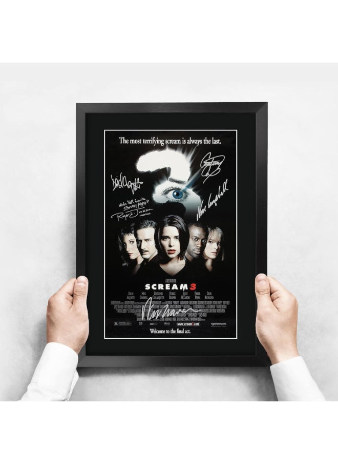 HWC Trading HWC Trading Scream 3 16 x 12 inch Framed Gifts Printed Poster Signed Autograph Picture for Movie Memorabilia Fans - 16" x 12" Framed  - Image 3