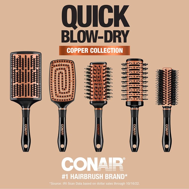 Conair Copper Collection Round Hair Dryer Brush - Blow Out Styler for Voluminous Looks - Image 5