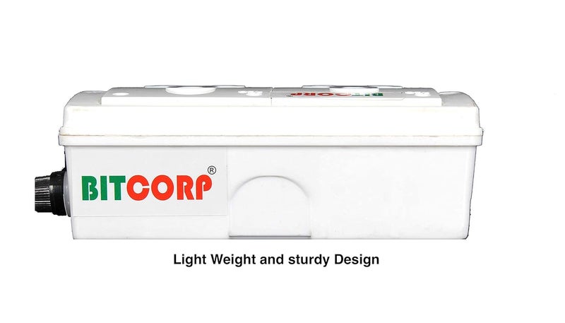 BITCORP Bitcorp Electric Extension Board for Heavy Duty Appliances 15A 16A 20A 3500 Load Capacity 2 Universal Socket Thermal Protected 10 Meter Long Cable Wire Spike Guard with 16A Plug White  - Image 3