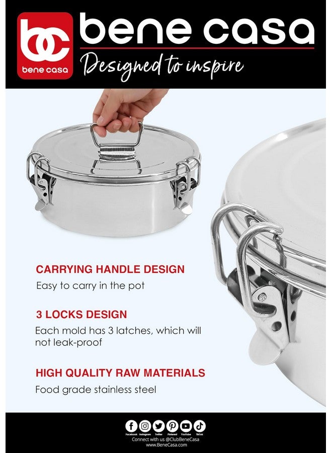 Bene Casa 1.5Qt Stainless Steel Flan Maker, Flan Mold, 7.5in Diameter - Image 2
