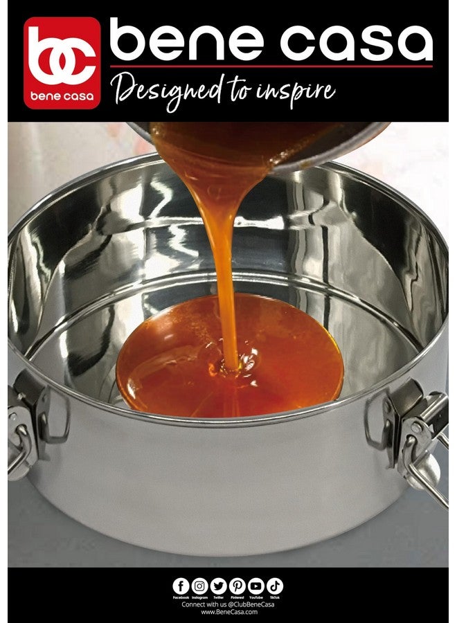 Bene Casa 1.5Qt Stainless Steel Flan Maker, Flan Mold, 7.5in Diameter - Image 4
