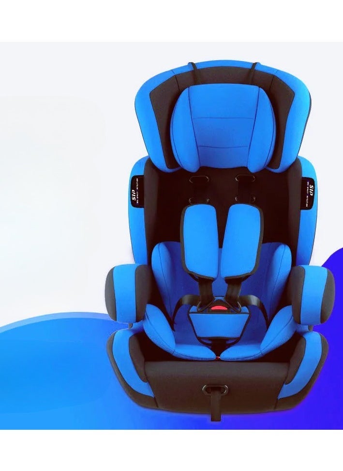 Denx Child Car Seat Portable Car Seat Soft Padded 5-Point Belt Ergonomic Design With Holder Washable - Image 4