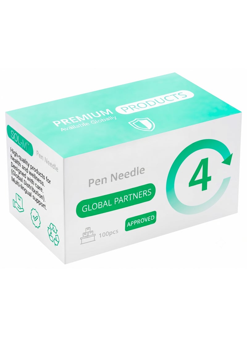 SOL-M Pen Needle 32G (4mm) , 100 pcs. - Image 1