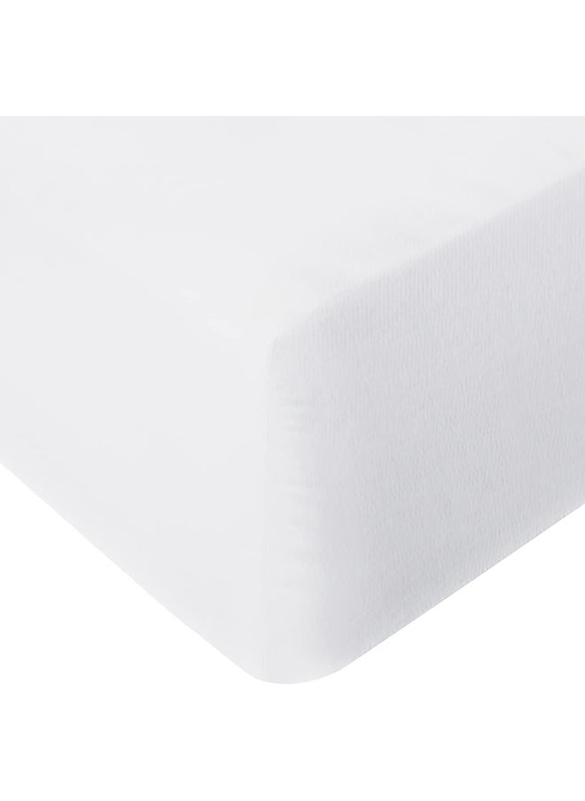 Infinitee Xclusives - Infinitee Xclusives Fitted Sheet for Bed White Queen Size 150 x 200 cm - 100% Microfiber - 40 cm Deep Pocket to Fit & Cover Sheets  - Soft, Wrinkle Free & Shrink Resistant Fitted Sheet - Image 1