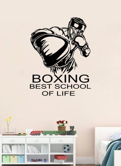 Boxing Best School of Life Quote Wall Decal - Wall Arts Home Décor - Wall Sticker, 60x90 cm by Spoil Your Wall