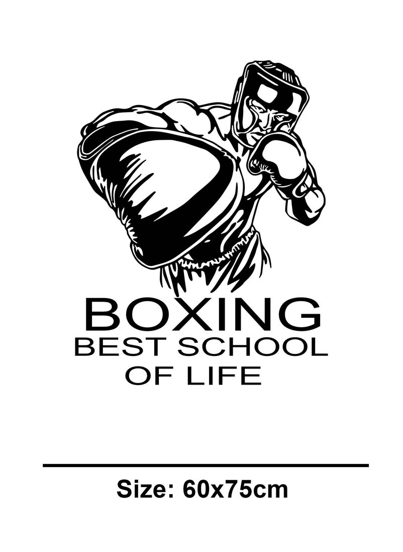 Spoil Your Wall - Boxing Best School of Life Quote Wall Decal - Wall Arts Home Décor - Wall Sticker, 60x90 cm by Spoil Your Wall - Image 1