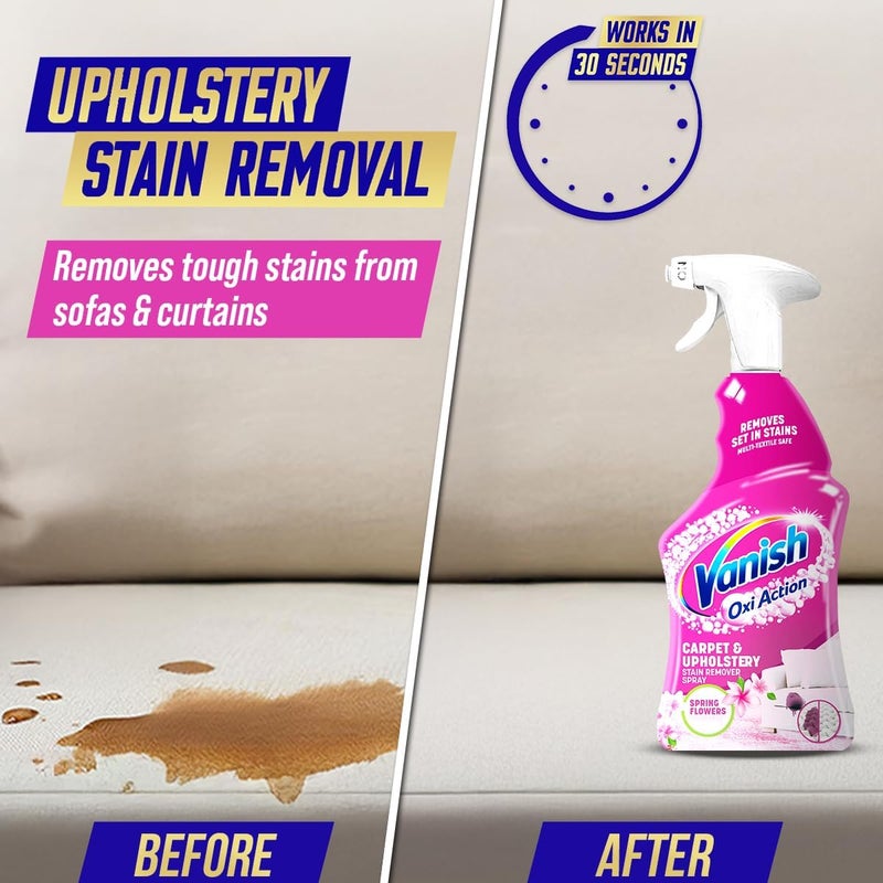 Vanish Oxi Action Powerspray Carpet and Upholstery Stain Remover, 500 ml - Image 1
