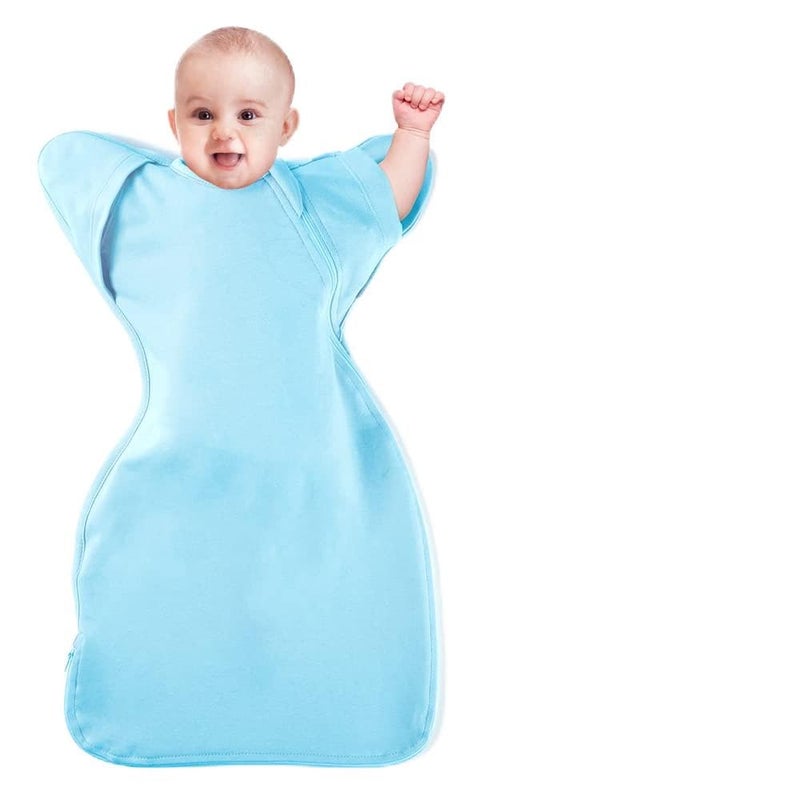 Knirose 3Way Wearable Swaddle Blankets Sleep Sacks with Arms Up Hands Up Sleeping Sack Easy Diaper Changing Sleeping Bag for Baby Boy Girl Newborns Transitions to ArmsFree Calms Startle Reflex