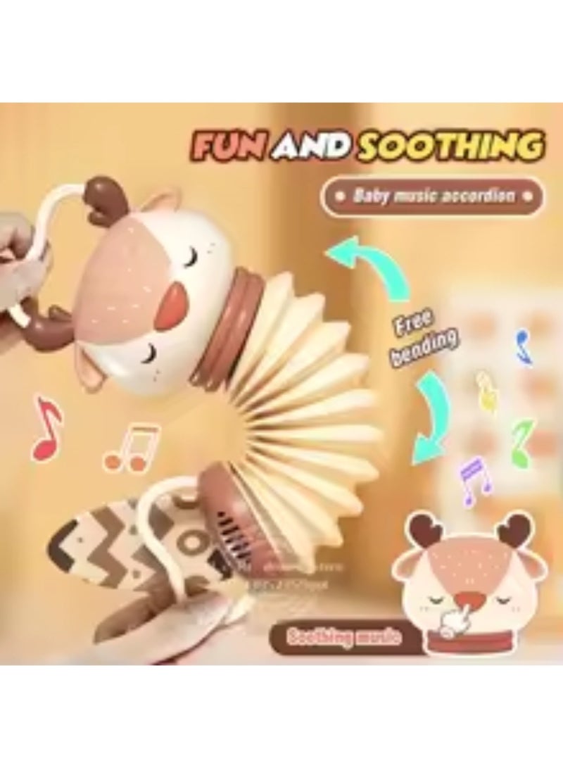 ZedPlay Baby Sensory Toy Accordion Music Toy Toddler Music Toy Animal Musical Instrument Toy Travel Car Seat Stroller Crib - Image 2