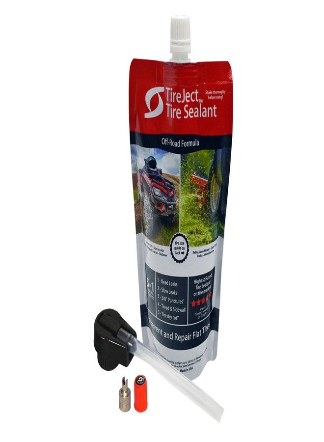 TireJect Off-Road Tire Sealant Kit - 5-in-1 Sealing - Fix and Prevent Flat Tires (10oz) - Image 1