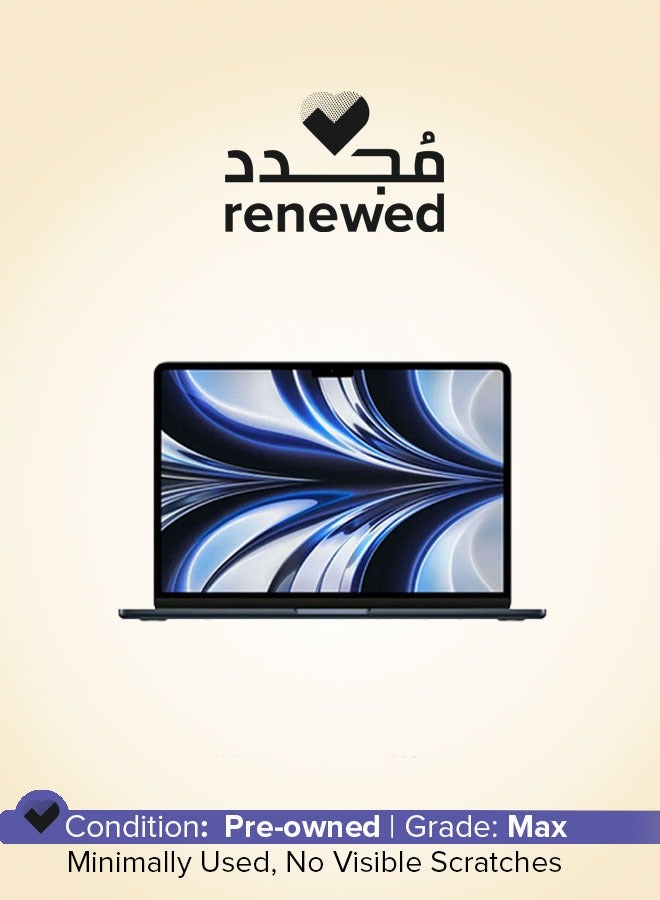 Apple Renewed - MacBook Air MLY33 13.6-Inch Display : Apple M2 chip with 8-core CPU and 8-core GPU, 256GB SSD, English Keyboard(International version)(International Version) black - Image 1