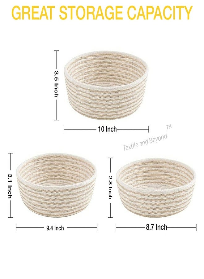 Textile and Beyond مجموعة تخزين منزلية بوهيمية من Textile and Beyond، تتكون من 3 سلال من حبال الجوت، وسلة ألعاب H&woven، وحوض زراعة فواكه، ومنظم سلة غسيل، مثالية لتنظيم غرفة المعيشة والمطبخ والحمام. - Image 4