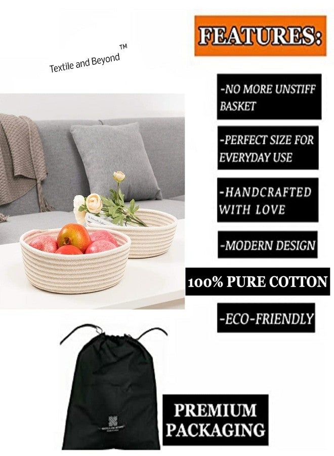 Textile and Beyond مجموعة تخزين منزلية بوهيمية من Textile and Beyond، تتكون من 3 سلال من حبال الجوت، وسلة ألعاب H&woven، وحوض زراعة فواكه، ومنظم سلة غسيل، مثالية لتنظيم غرفة المعيشة والمطبخ والحمام. - Image 5