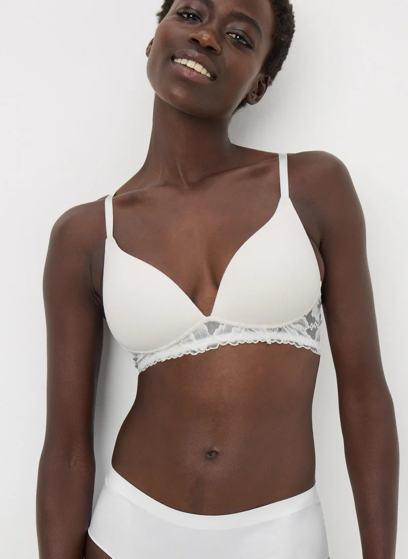 ماتلان حمالات صدر خضراء وبيضاء قطعتين