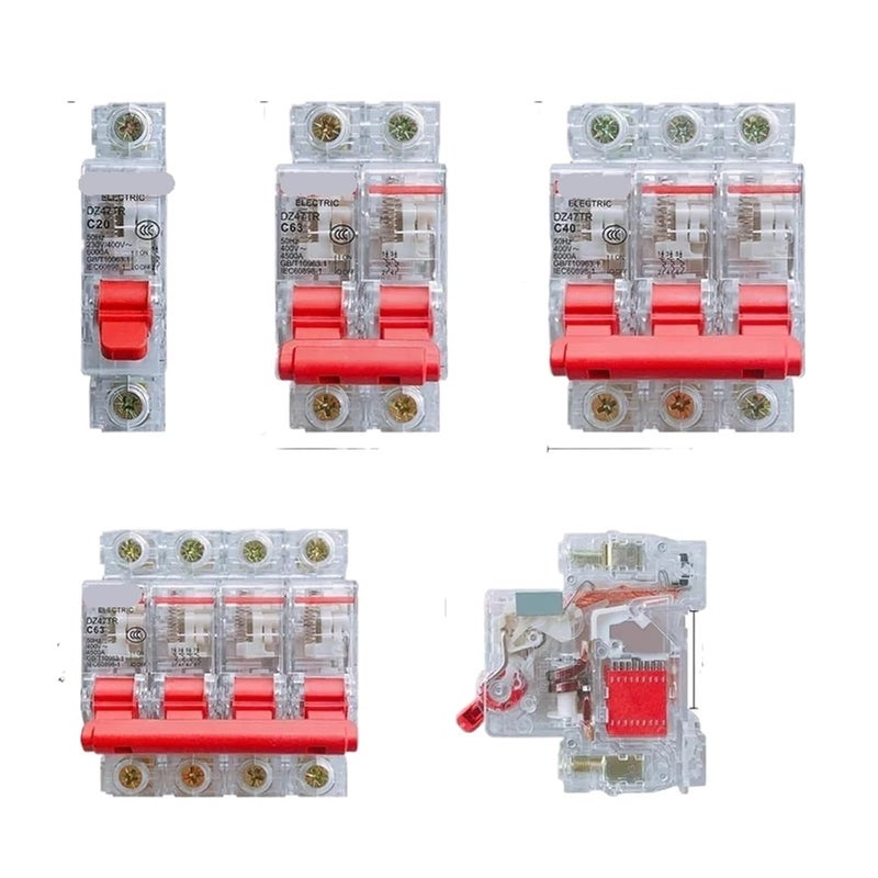 1P 40A Transparent Miniature Circuit Breaker DIN Rail Household Air Switch - Image 2
