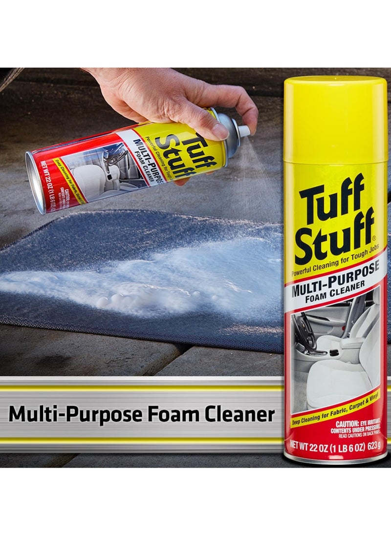 Tuff Stuff STP Tuff Stuff Multi Purpose Foam Cleaner Car Interior, Furniture, Carpet, Deep Cleaning Foaming Action to Remove any Dirt or Stains, Restores your Surfaces to their Original Appearance 500 ml,  - Image 3