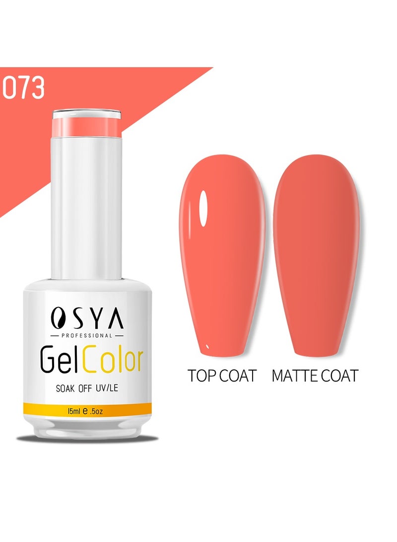 OSYA gel Nail Polish Collection Soak Off UV&LED CANNI OUTPUT Gel polish 15ml (073) - Image 1