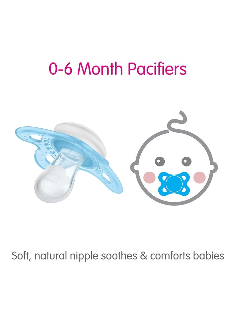 MAM Pack Of 3 Variety Pack Baby Pacifie, 0-6 Months, Boy  - Image 3