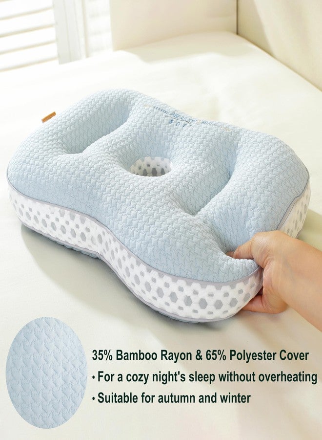 galactruly Ear Piercing Pillow for Side Sleeping,Piercing Pillow for Side Sleepers,Ear Pillow,Donut Pillow for Ear, Earring Pillows with Holes for Ear Pain - Image 2